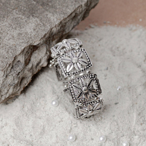 Silver Afghan bracelet - The Earth Store - Fashion Accessories